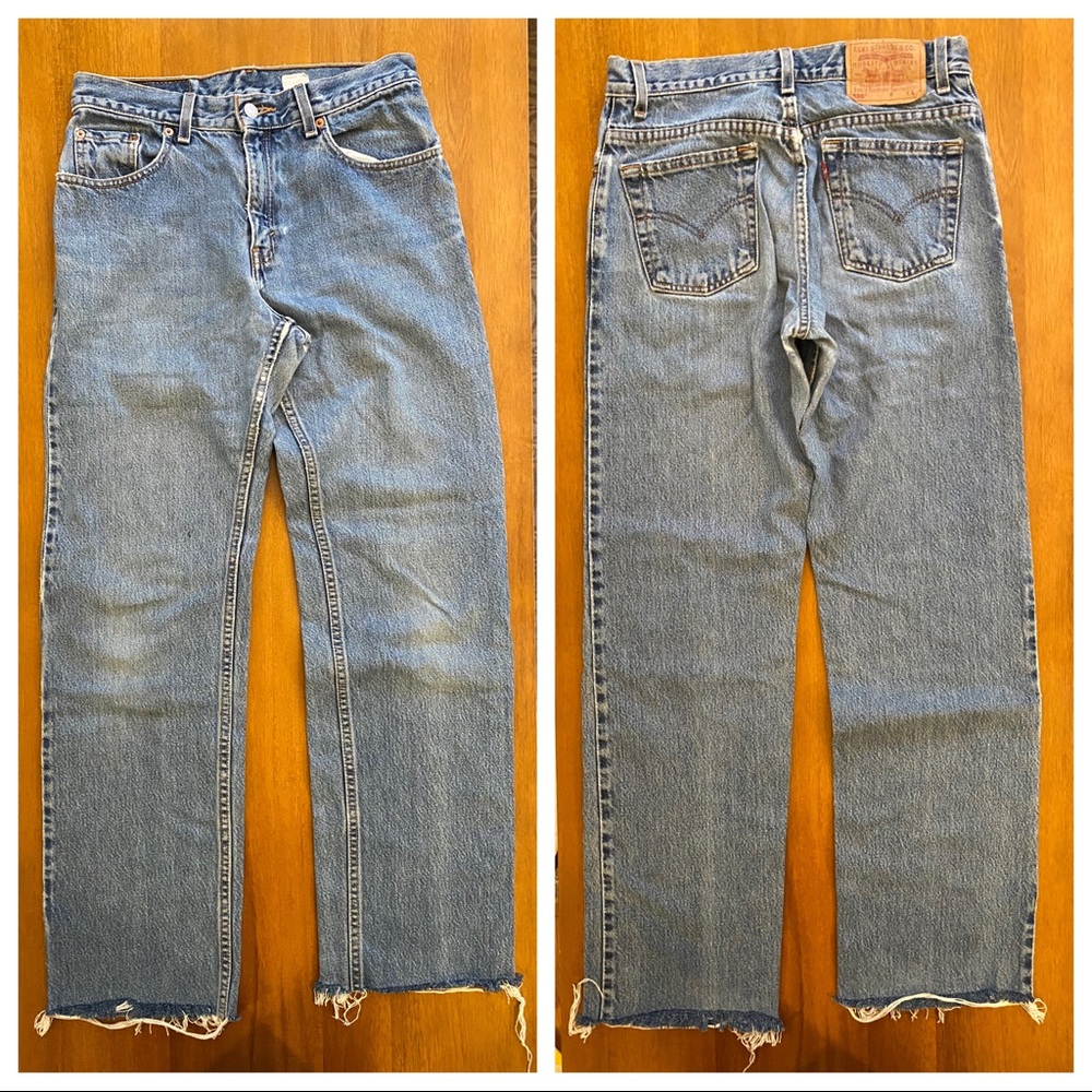 Raw hem Levi’s